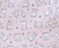 Set protectii patut din bumbac 60x120 cm Baby Bear roz KidsDecor - 2