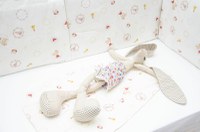 Set protectii patut Mici indieni KidsDecor din bumbac 50x100 cm - 3