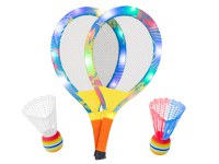 Set rachete iluminate de tenis cu minge si fluturas - 7