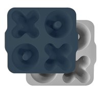 Set recipiente de gatit Minikoioi 100 premium silicon deep blue powder grey - 1