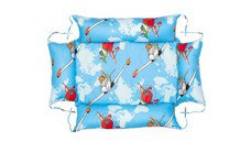 Set reductor beby nest, paturica si pernuta pentru formarea capului bebelusului SomnArt Aviator Albastru