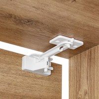 Set sigurante pentru sertare de tacamuri 2 bucati albe montare cu adeziv sau surub Reer 71090 - 6