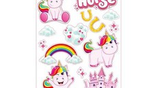 Set stickere perete Toi-Toys 3D Unicorn Dream Horse