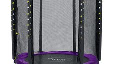 Set trambulina cu plasa de protectie Junior 140 cm Plum