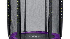 Set trambulina cu plasa de protectie Junior 140 cm Plum
