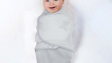 Sistem de infasare din bumbac 0-3 luni BabyJem Swaddle Gri
