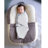 Sistem de infasare din bumbac 0-3 luni BabyJem Swaddle Gri - 5