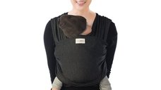 Sistem de purtare wrap elastic Tricot Slen Design Babylonia Black Stipple