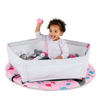 Spatiu de joaca si trambulina pliabila Smartrike pink - 7