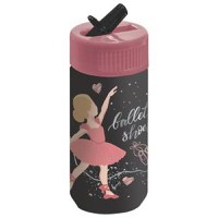 Sticla de apa Kidea pentru fete 330 ml balerina BABL11 - 1