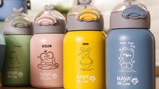 Sticla termoizolanta Nava We care 350 ml galben
