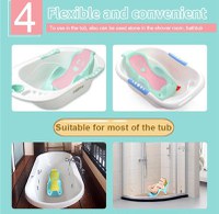Suport anatomic pentru cadita copii Little Mom Cocoon Green, design bionic cu inclinare de 23 de grade, fixare cu ventuze, compatibilitate universala, dimensiune 56 x 29 x 22 cm - 3