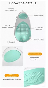 Suport anatomic pliabil pentru cadita Little Mom Pink - 5