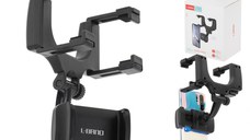 Suport auto pentru telefon cu prindere pe oglinda retrovizoare