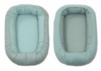 Suport de dormit Amy Babynest reversibil 70x45 cm tricot verde - 2