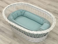 Suport de dormit Amy Babynest reversibil 70x45 cm tricot verde - 7