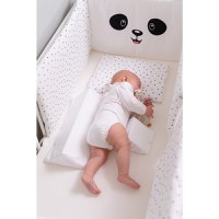 Suport de dormit Bubaba pentru bebelusi cu husa din bumbac alb - 1