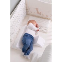 Suport de dormit Bubaba pentru bebelusi cu husa din bumbac alb - 2