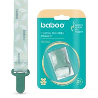 Suport pentru suzeta din material textil Baboo Verde 0 luni+ - 1