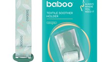 Suport pentru suzeta din material textil Baboo Verde 0 luni+