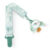 Suport pentru suzeta din material textil Baboo Verde 0 luni+ - 3