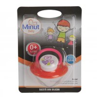 Suzeta blister Minut Baby 0+ portocalie - 1