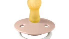 Suzeta fosforescenta Bibs De Lux Glow Latex tetina rotunda 6 luni+ Blush