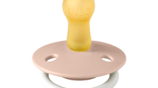 Suzeta fosforescenta Bibs De Lux Glow Latex tetina rotunda 6 luni+ Blush