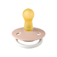 Suzeta fosforescenta Bibs De Lux Glow Latex tetina rotunda 6 luni+ Blush - 1