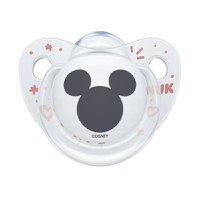 Suzeta Nuk Disney Mickey silicon 0-6 luni M1 transparentroz - 1