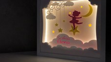 Tablou luminos Fetita 015