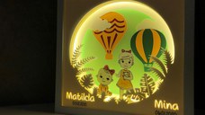 Tablou luminos Fetita 028