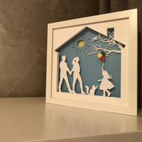 Tablou luminos Parinti si copii 014 - 5