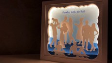 Tablou luminos Parinti si copii 040
