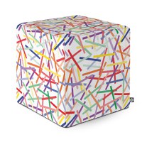 Taburet Updeco cub L Confetti fundal alb - 5