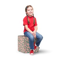 Taburet Updeco cub L Giraffe dusty pink - 1