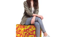 Taburet Updeco cub XL Minecraft Foc