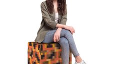 Taburet Updeco cub XL Minecraft Magma
