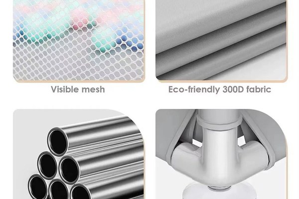 Tarc de joaca Nichiduta 120x120 cm Polar Grey, cu cadru metalic, pereti din plasa, inaltime 65 cm, acces cu fermoar, covoras spuma cu doua fete, 4 inele ajutatoare, cu geanta de transport si 100 de bilute multicolore incluse