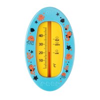 Termometru de baie pentru copii fara mercur fara BPA 0+ luni albastru Reer - 4
