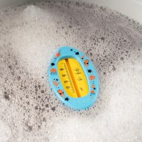 Termometru de baie pentru copii fara mercur fara BPA 0+ luni albastru Reer - 1