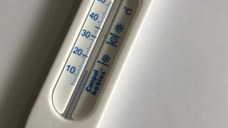 Termometru de baie si bavetica Mos Craciun