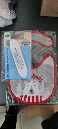 Termometru de baie si bavetica Mos Craciun - 4