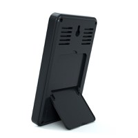 Termometru si higrometru digital AirBi Frame de camera ceas cu alarma si suport expandabil negru BI1050 - 2