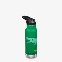 Termos din otel pentru copii Klean Kanteen Insulated Kid Classic Narrow 355 ml cu capac sport flip Dino Skate - 5