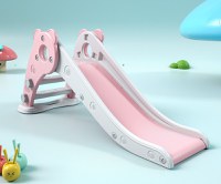 Tobogan Nichiduta Garden Ursulet Roz interiorexterior cu margini rotunjite, trepte late, protectii laterale inalte, greutate maxim admisa 20 kg - 3