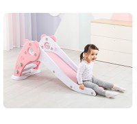 Tobogan Nichiduta Garden Ursulet Roz interiorexterior cu margini rotunjite, trepte late, protectii laterale inalte, greutate maxim admisa 20 kg - 7