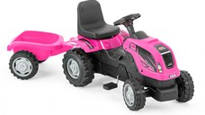 Tractor cu pedale si remorca Micromax MMX Pink