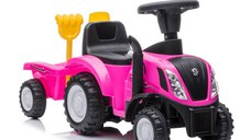 Tractor cu remorca sunete si lumini Pink