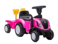 Tractor cu remorca sunete si lumini Pink - 9